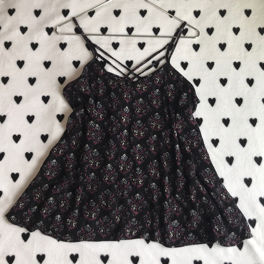 Mossimo Supply Co printed strappy back tank